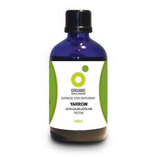 Organic yarrow tincture 100ml - yarrow,