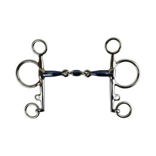 Pelham with double jointed - with,