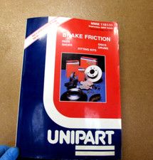 UNIPART BRAKE-FRICTION CATALOGUE. ILLUSTRATED, IDEAL REFERENCE-Discs, Pads, etc