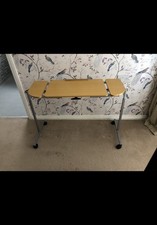 Adjustable Height Tilting Over Bed Table or Over Chair Table & Lockable Castors