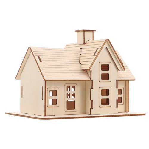 Wooden house puzzle - house,