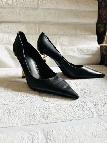 Black zara real leather - zara,