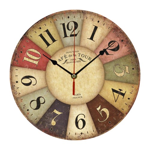 Home decor wall clock retro - clock,