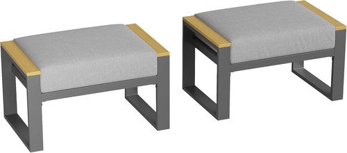 Square upholstered ottoman - square,