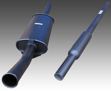 Classic Austin Rover Mini Twin Box Comp 2" Exhaust System Centre Exit