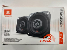 JBL STAGE2 424 300W TOTAL 2-WAY 4" 10cm CAR DOOR/SHELF COAXIAL SPEAKERS OPEN BOX