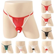 Mens Double Thong Mesh Bulge