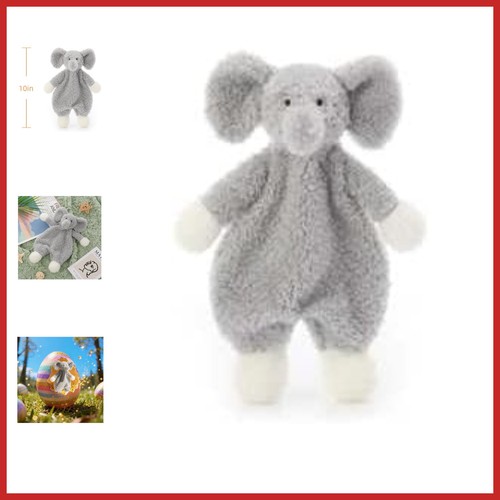 Plush grey elephant security - grey,