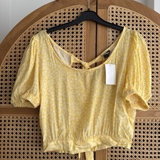 H&M Womens Yellow Floral