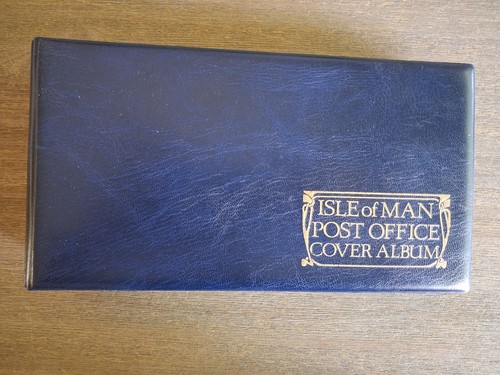 Isle man stamps album - album, of