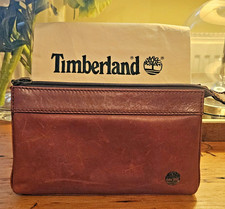 🤎Timberland Real Leather Travel Accessory Toiletry Wash Bag in protective bag