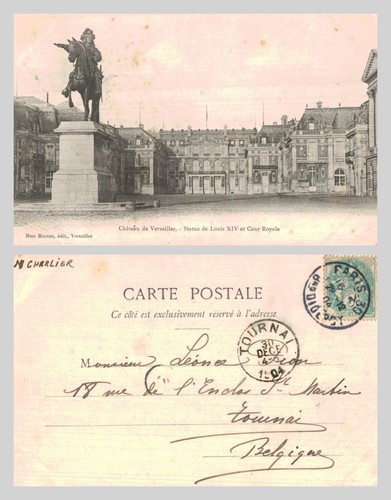 Vintage postcard chateau - vintage,