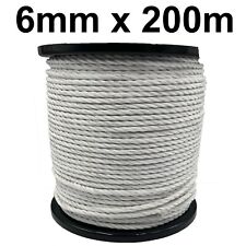 6mm Electric Fence White Poly