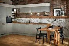 Howdens  Discontinued  Glendevon Gloss Grey kitchen Range