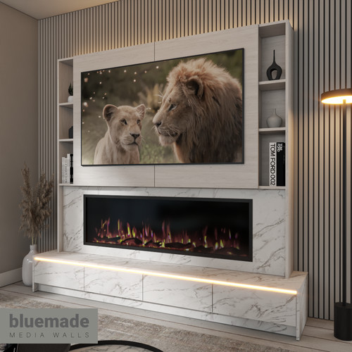 2200mm media wall furniture - 2200mm,