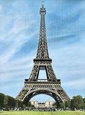 NICK HOLDSWORTH, 'EIFFEL TOWER', PARIS FRANCE LARGE ORIGINAL MIXED MEDIA, SIGNED