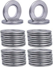 Stainless Steel Curtain Eyelet Rings, Inner Diameter Metal 20-pack Silver 