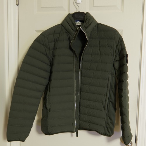 Stone island loom woven puffer - stone,