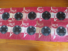 ELVIS PRESLEY ~ 10 x UK RCA (4 PRONG) 45's - ROCK'N'ROLL (2) NO DOUBLES