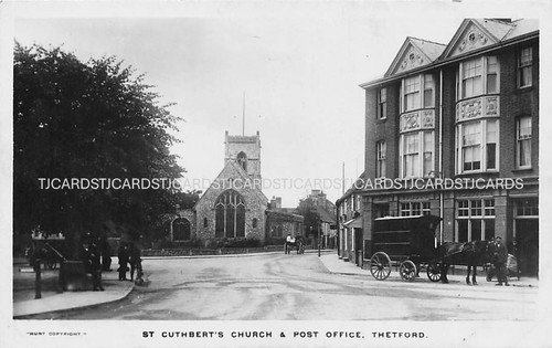 Early thetford church post - church,