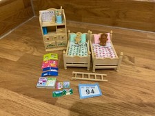 sylvanian families calico critters beautiful children’s bunk bed bedroom ex cond
