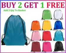 Nylon Drawstring Rucksack Bag