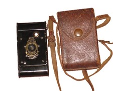 Antique (?) Kodak Vest Pocket Autographic Folding Camera with STYLUS & Case