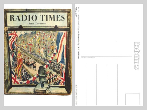 Vintage postcard radio times - vintage,