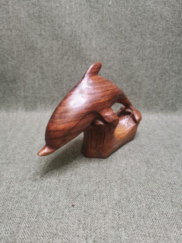Hand carved wooden - wooden, dolphin