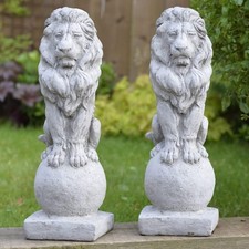 Pair of Hand Cast Stone