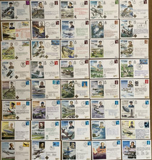 40 RAF Covers - HISTORIC AVIATORS / Famous Pilots - The Complete Set HA1-HA40