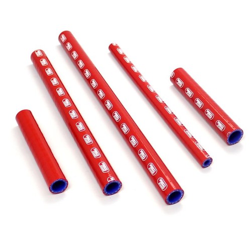 Red samco silicon rad hoses - red,
