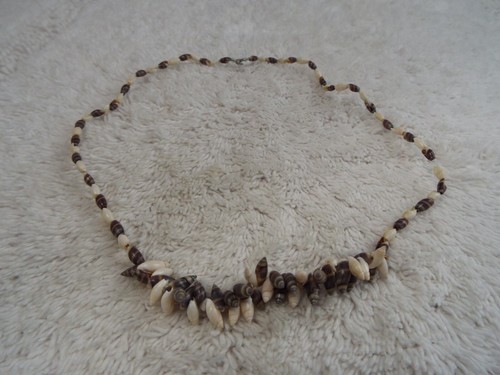 Mini brown white shell - brown,