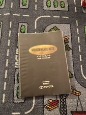 Toyota MR2 JDM Maintenance Book SW20 Rare Genuine