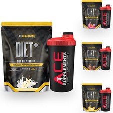 Diet Whey Protein 907g Weight Loss Low Carb Meal Replacement Shake Powder+Shaker