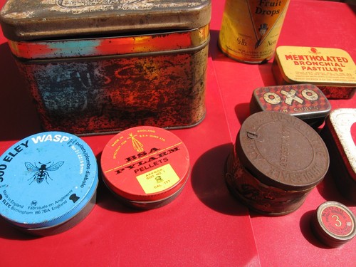 Vintage tins job lot - vintage,
