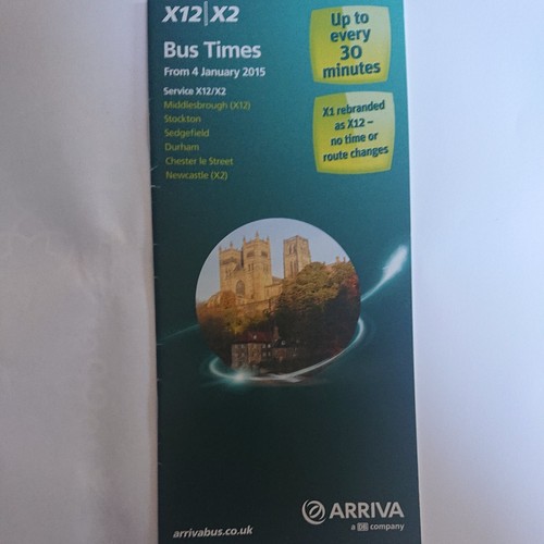 Arriva north east timetable - north,