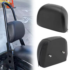 Black PU Leather Sissy Bar