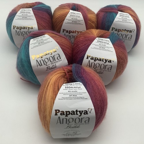 Papatya angora batik - batik, knitting