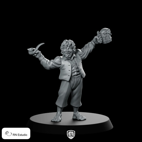 Halfling mer lotr miniature - mer,