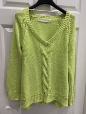 NWOT Zara Neon Green V Neck