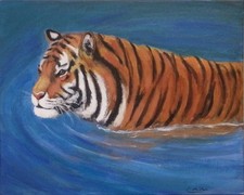 Tiger original painting - tiger, by