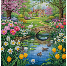Printed Cross Stitch Kit 11 ct