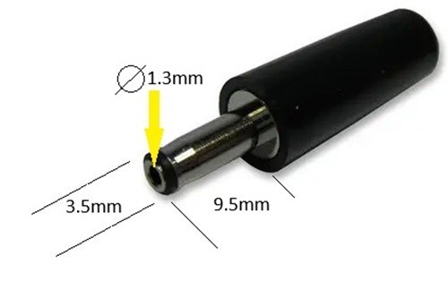 Power connector jack - 2x, dc