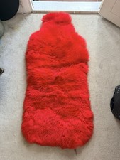 Sheep skin wool red - wool,