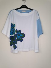 Marni x Uniqlo Oversized White Blue T-Shirt Flower size S