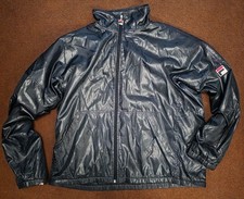 Vintage Fila Jacket (White Line) Y2K Uk Size Large Black/