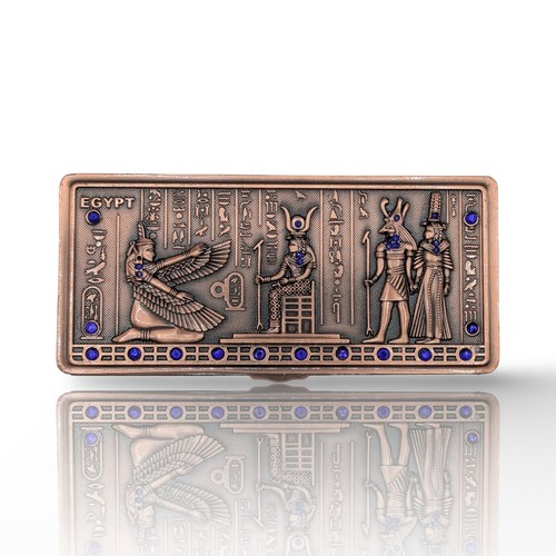 Egyptian jewellery box copper - egyptian,