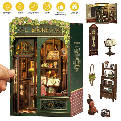 Diy book nook owl bookstore - owl,