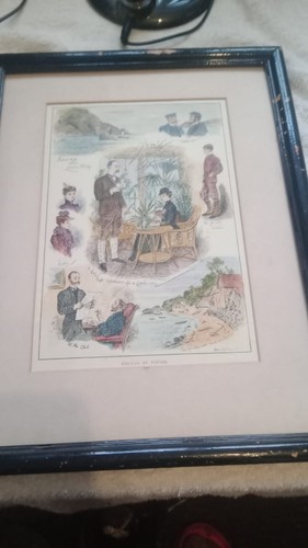 Original hand coloured torquay - hand,